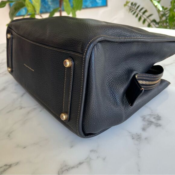 Coach Rogue Bag 39 in Black Glovetanned Pebble Leather Brass C5863 XL Satchel - Picture 9 of 16